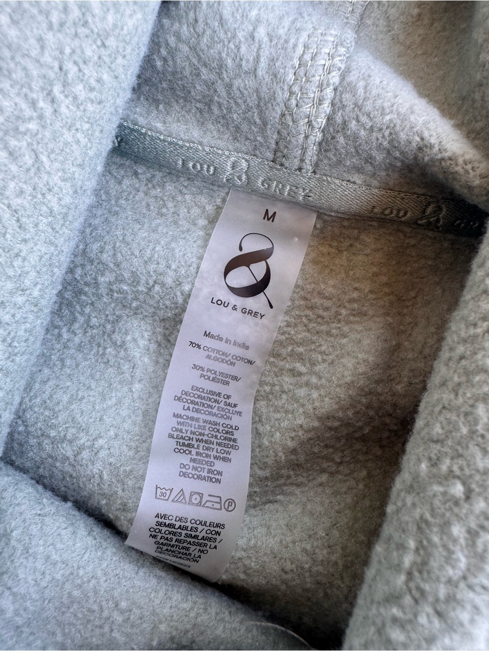 Lou & Grey Sage Green Hoodie and Shorts Loungewear Set - Picture 12 of 13